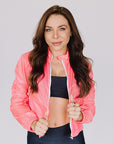 Jaqueta Cropped Rosa
