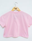 Camiseta Cropped Rosa
