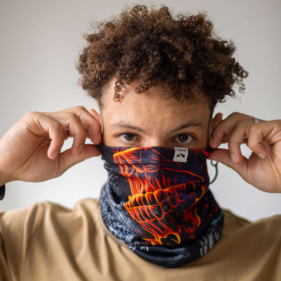 Neck Shield Skull Fire