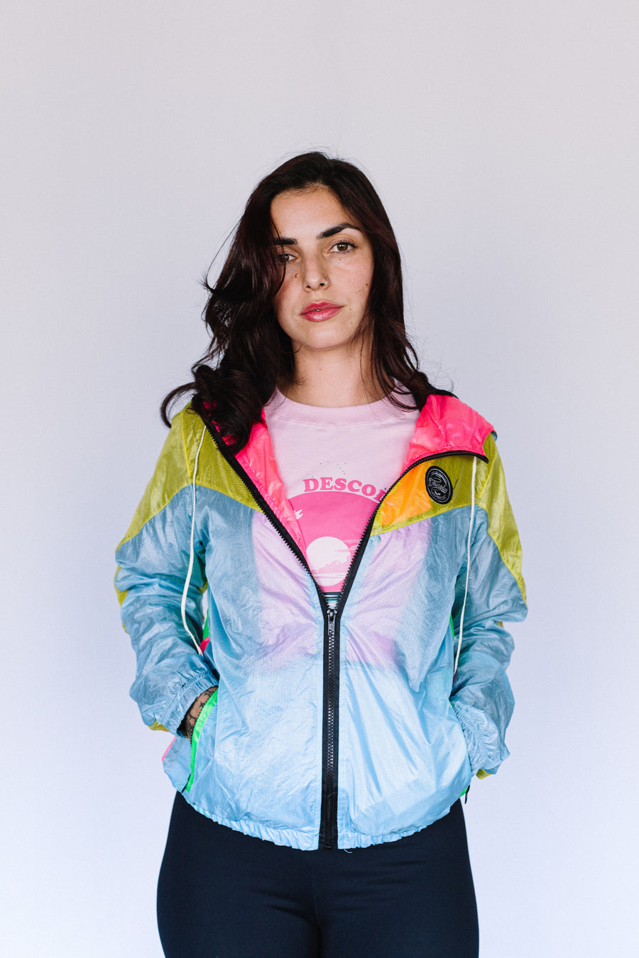 KJ × GDC Collab Reflector Blouson Jaqueta Neon Vibes Feminina | Descola Wear